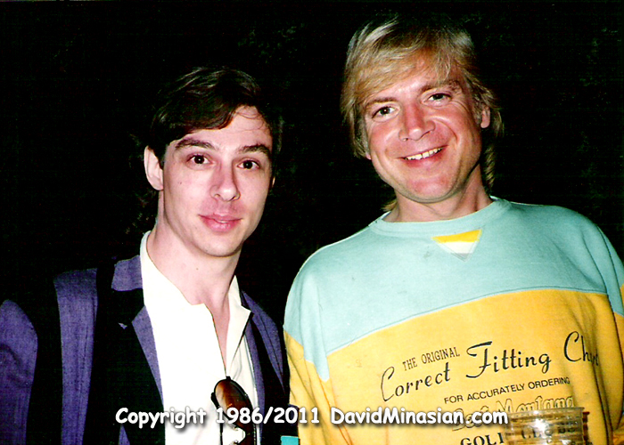 David Minasian with Justin Hayward of the Moody Blues